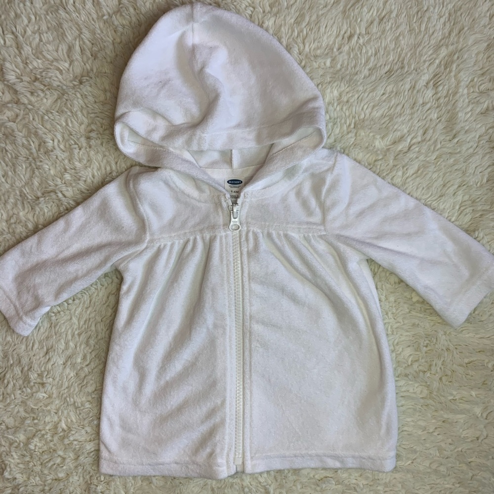 Lightweight baby girl zip up sweater